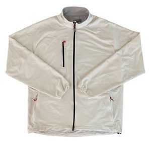 Vintage Peter Millar WIND Golf Crew jacket Full zip Mens L White